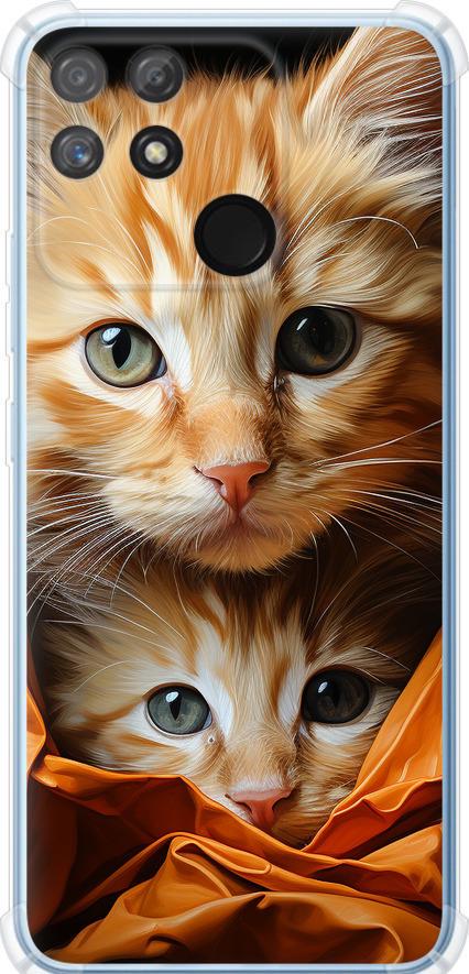 Чехол на Realme Narzo 50A Котики 2 (5664sp-2514-42517)
