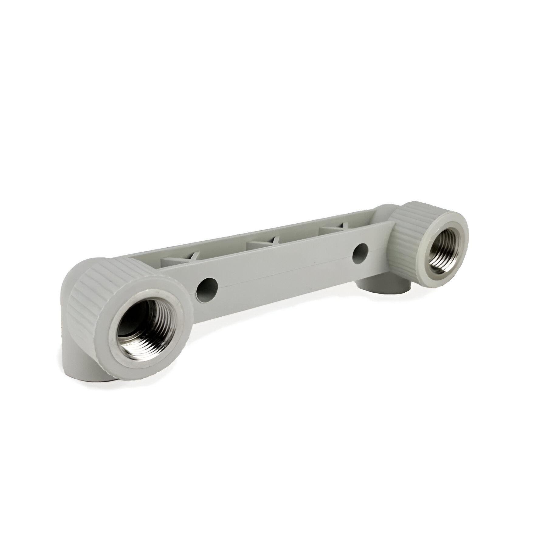 Колено настенное двойное REIGER с внутренней металлической резьбой для смесителя 20 мм х 1/2" (TK-6547537)