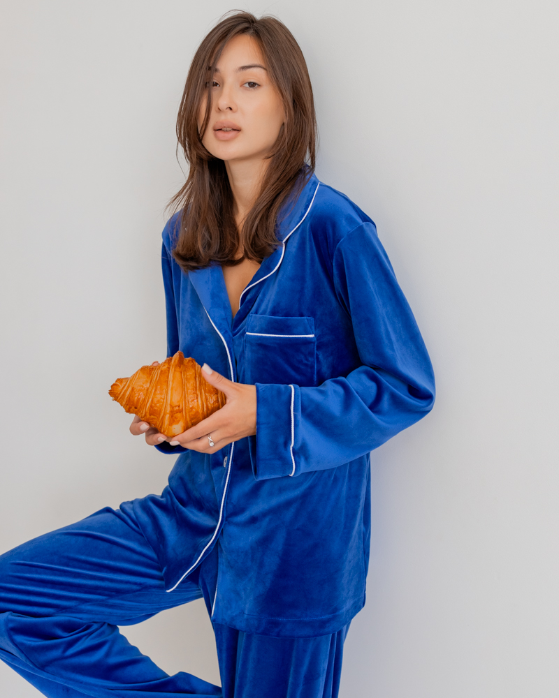 Пижама женская Модельер 7622 р. 42 Синий (14060) - фото 5 Пижама женская Модельер 7622 р. 42 Синий (14060) - фото 5