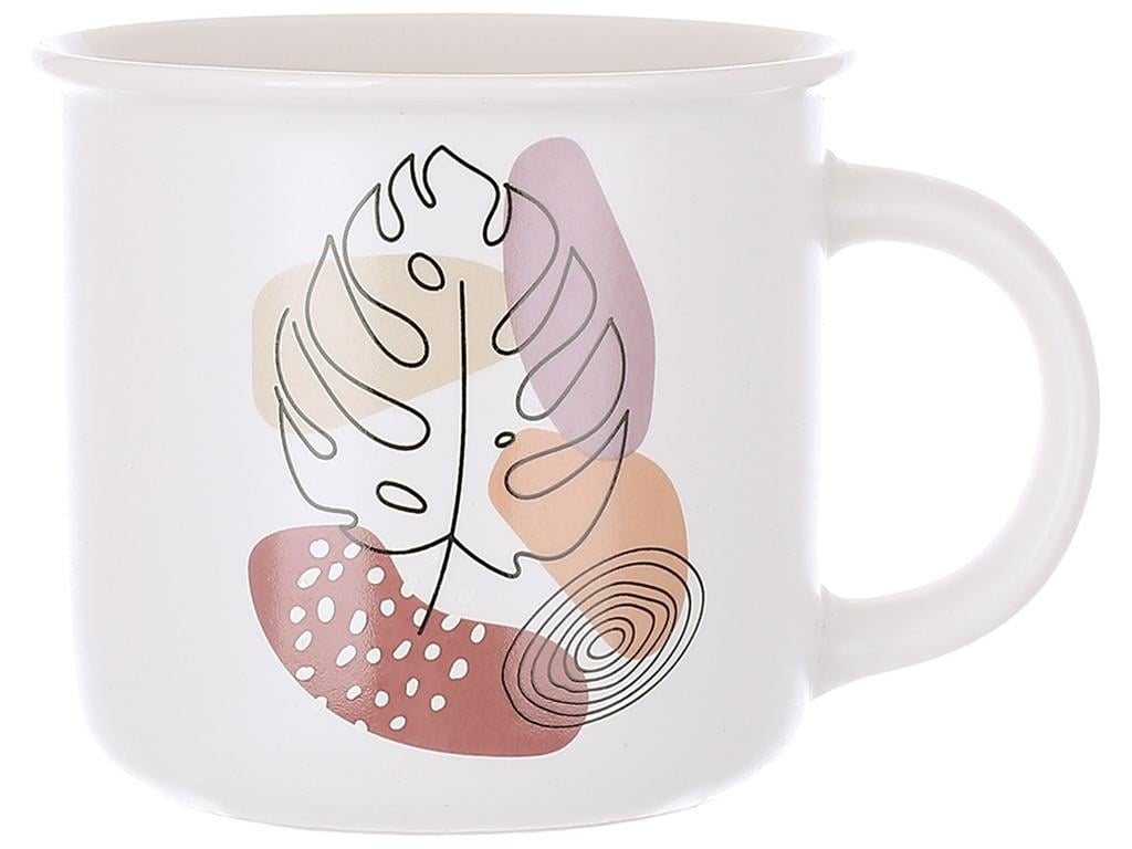 Чашка Leaf 370 мл Белый (BDI-994-011) Чашка Leaf 370 мл Белый (BDI-994-011)