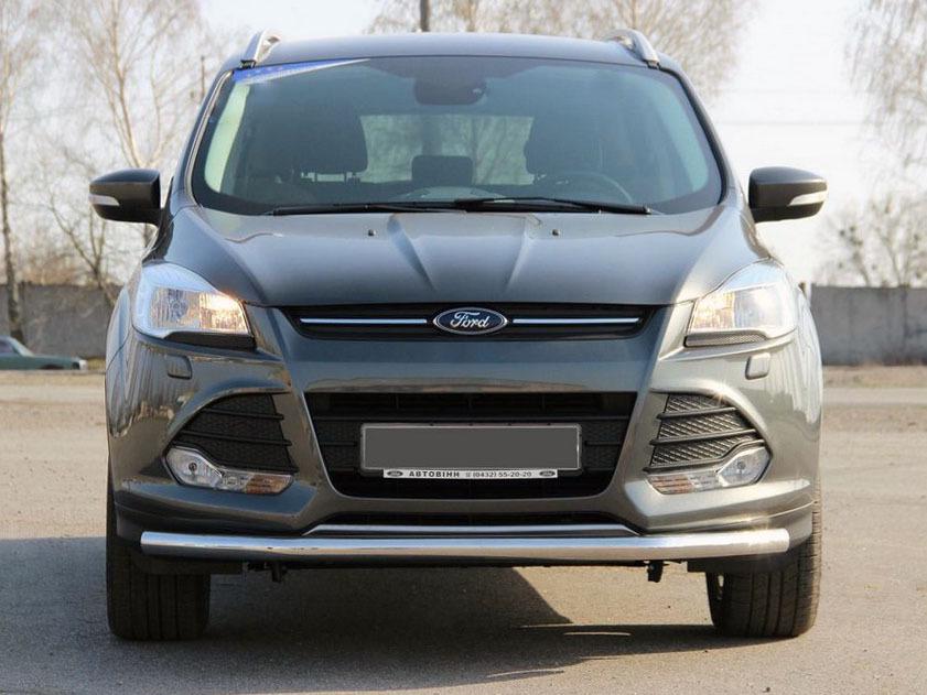Передняя защита ST008 60 мм CAN для Ford Kuga/Escape 2013-2019 гг. нержавеющая сталь Хром