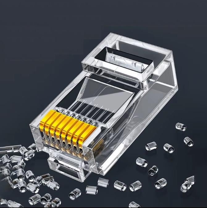 Коннектор проходной RJ-45 многожильный обжимной для крученой и цельной жилы Cat 5e (000000180) - фото 10 Коннектор проходной RJ-45 многожильный обжимной для крученой и цельной жилы Cat 5e (000000180) - фото 10