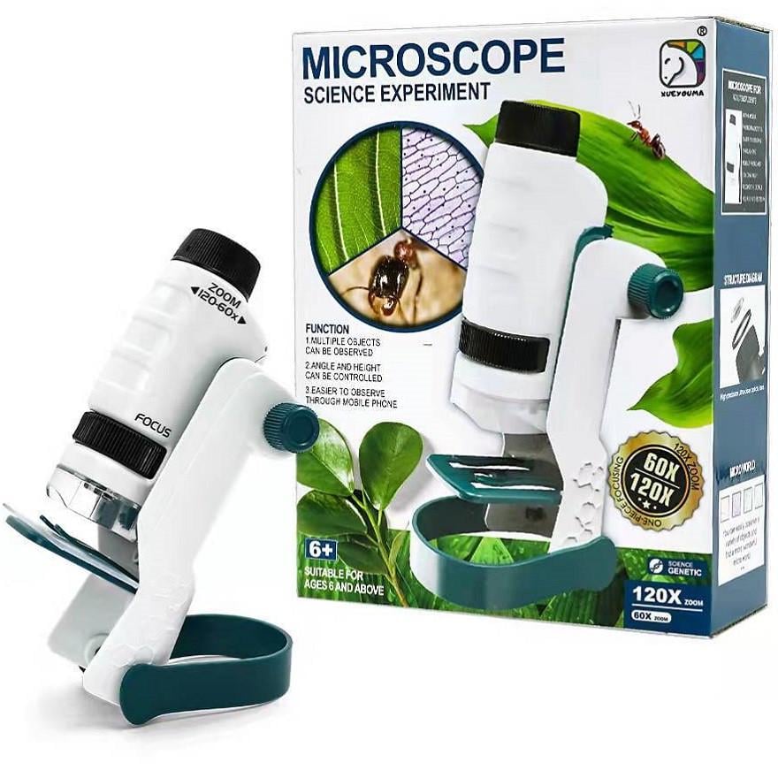 Мікроскоп портативний дитячий з підсвіткою й аксесуарами (2132707381) - фото 3 Мікроскоп портативний дитячий з підсвіткою й аксесуарами (2132707381) - фото 3