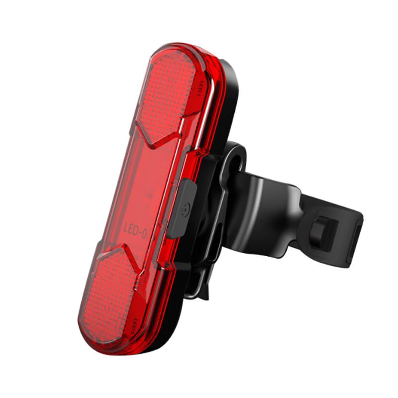 Задній стоп USB 30 Лм для велосипеда + usb-шнур Feel Fit DEN-068 Чорно-червоний