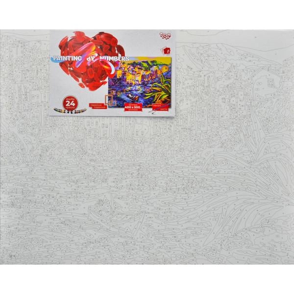 Картина по номерам Danko Toys Город у реки 40x50 см Разноцветный (PM-194-K-564)