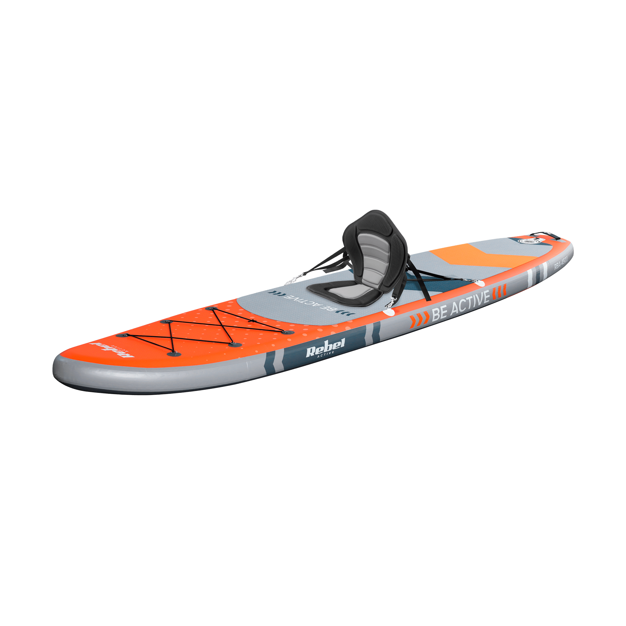 SUP-доска Rebel Active RBA-4501-OR 350x81x15 см с каяковым сиденьем до 170 кг