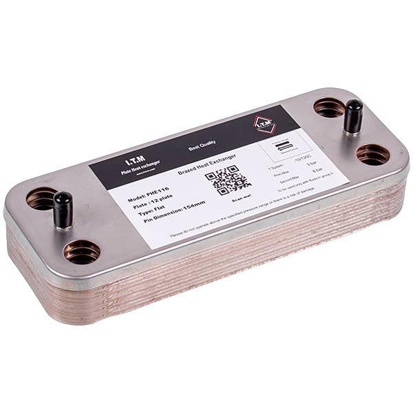 Теплообменник 12 пластин 7828745 для газового котла Viessmann Vitopend 100 WH1D/ГВС (00000057497) Теплообменник 12 пластин 7828745 для газового котла Viessmann Vitopend 100 WH1D/ГВС (00000057497)