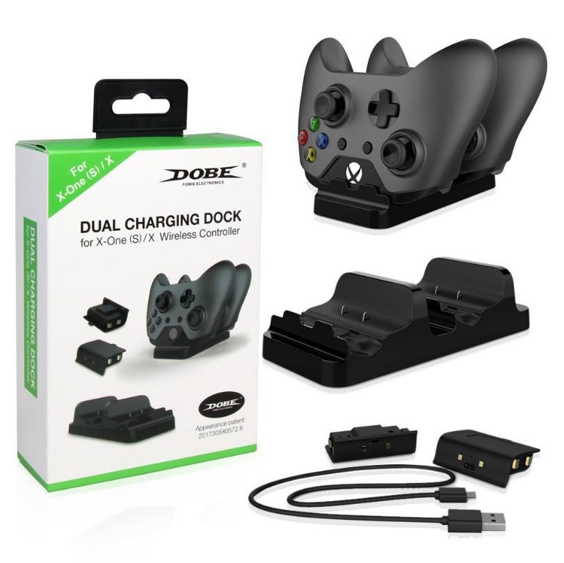 Зарядна станція Dobe Dual Charging Dock для геймпада Xbox One S/X Black (2847735032)