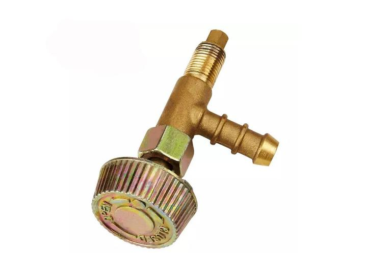 Кран для чавунних газових пальників GB-23 GXD-05E латунний вентиль з різьбленням під балони з пропаном та бутаном Золотистий (11215js) Кран для чавунних газових пальників GB-23 GXD-05E латунний вентиль з різьбленням під балони з пропаном та бутаном Золотистий (11215js)