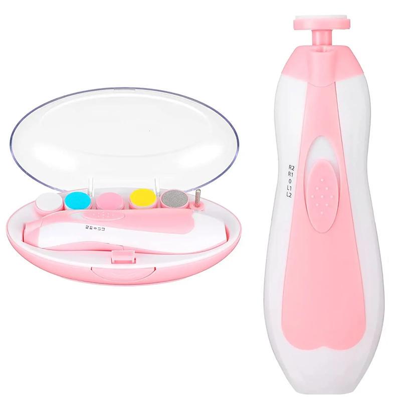 Триммер электрический детский для ногтей с 6 насадками и подсветкой в футляре Розовый (2689968800) - фото 2 Триммер электрический детский для ногтей с 6 насадками и подсветкой в футляре Розовый (2689968800) - фото 2