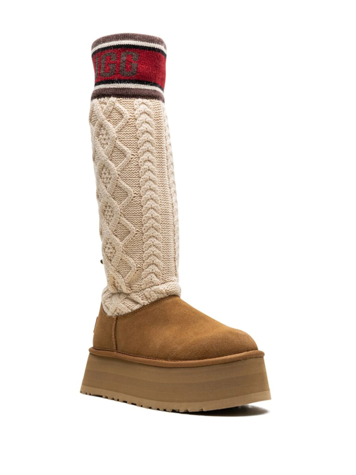 Уги жіночі UGG Sweater Letter Boots Chestnut р. 37 Помаранчевий (16554) - фото 2
