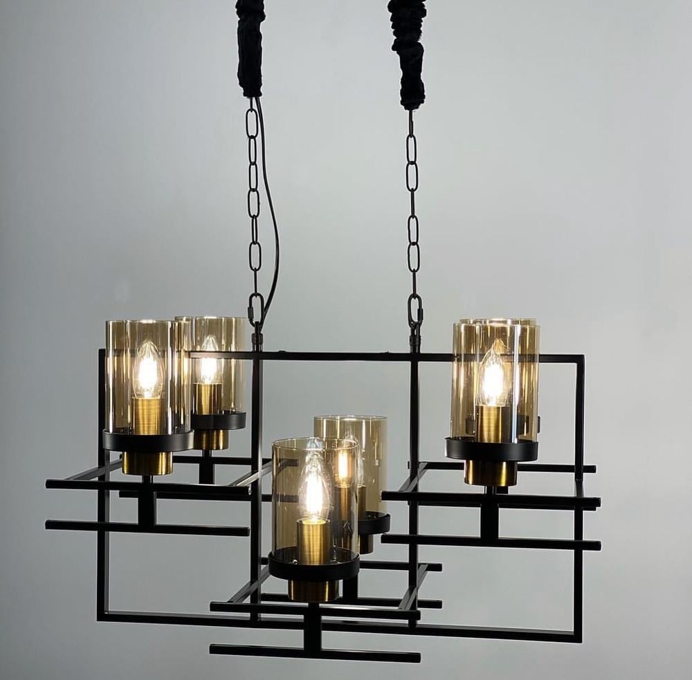 Люстра CHARM в стиле лофт на 6 ламп (9913)