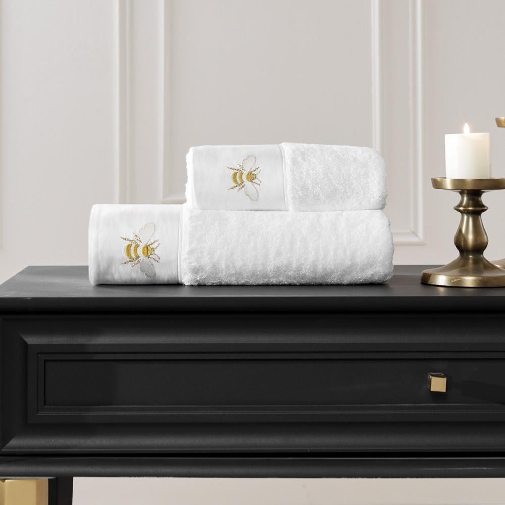 Набор полотенец Tivolyo Home Bees k.beyaz махра 50x100/75x150 см (2000022284002) Набор полотенец Tivolyo Home Bees k.beyaz махра 50x100/75x150 см (2000022284002)