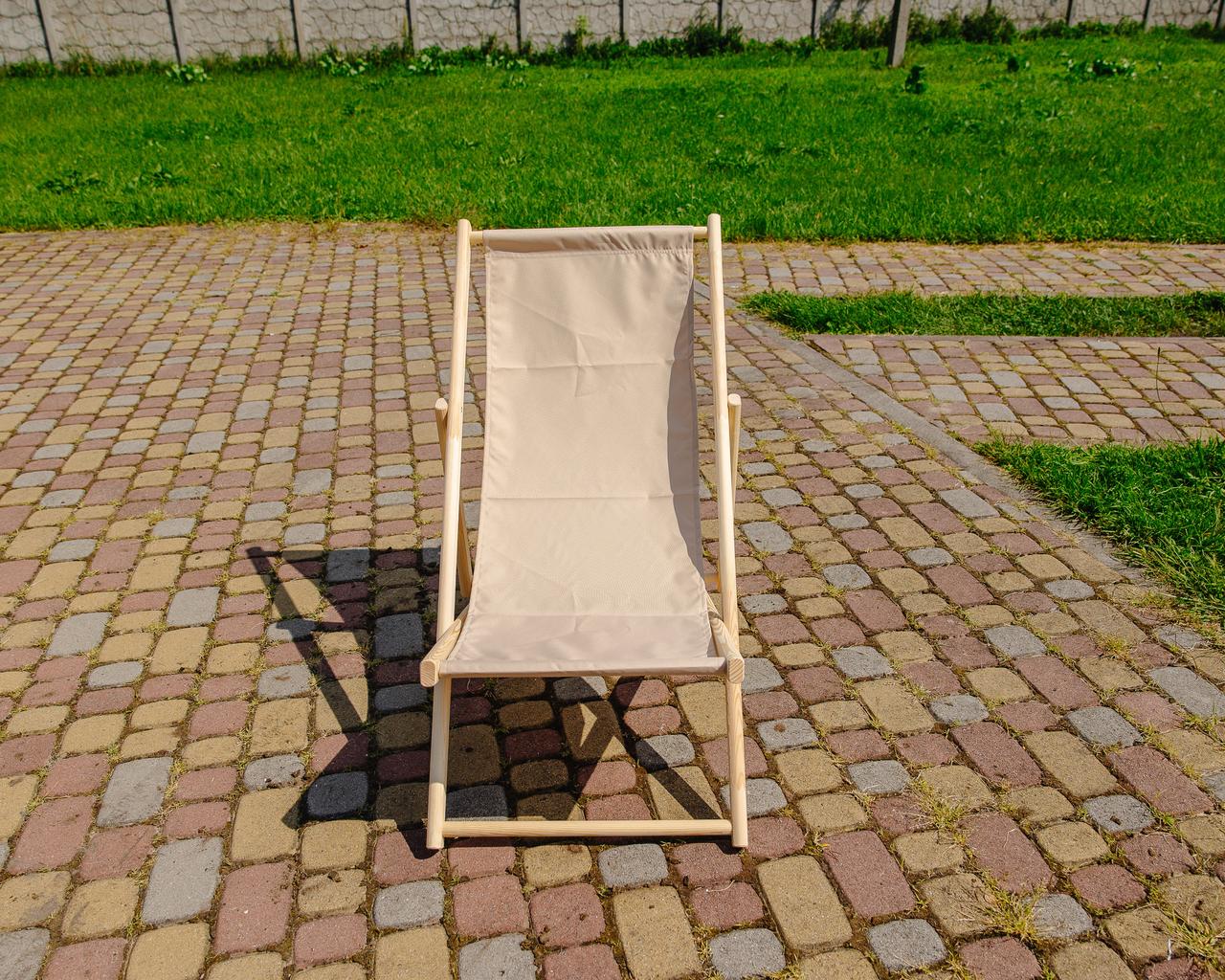 Шезлонг для дачи тканевый XRmaster Капучино (0001491) - фото 3