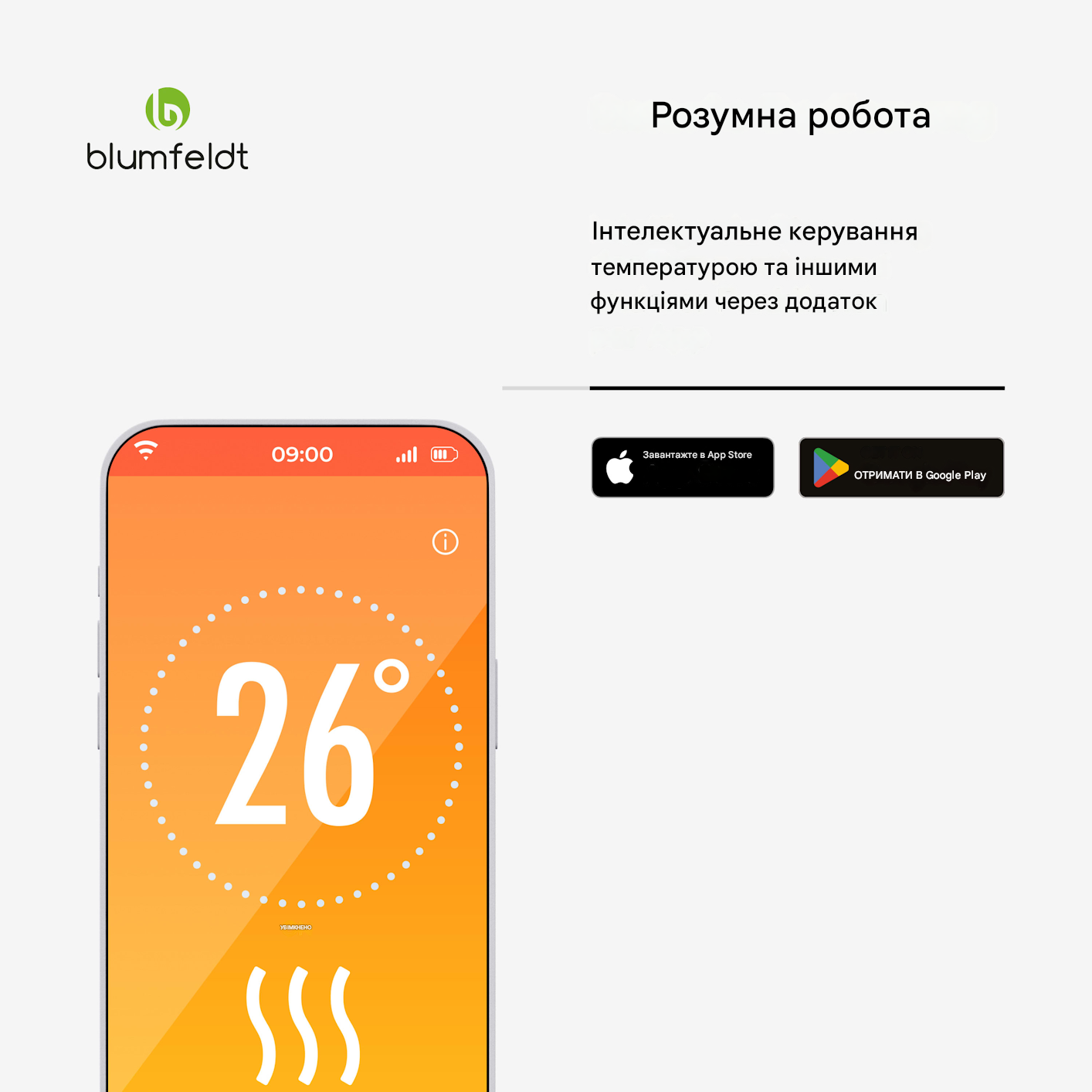 Инфракрасный обогреватель Blumfeldt SwiftWave 2000 Вт 5-50 °C (10046464) - фото 6