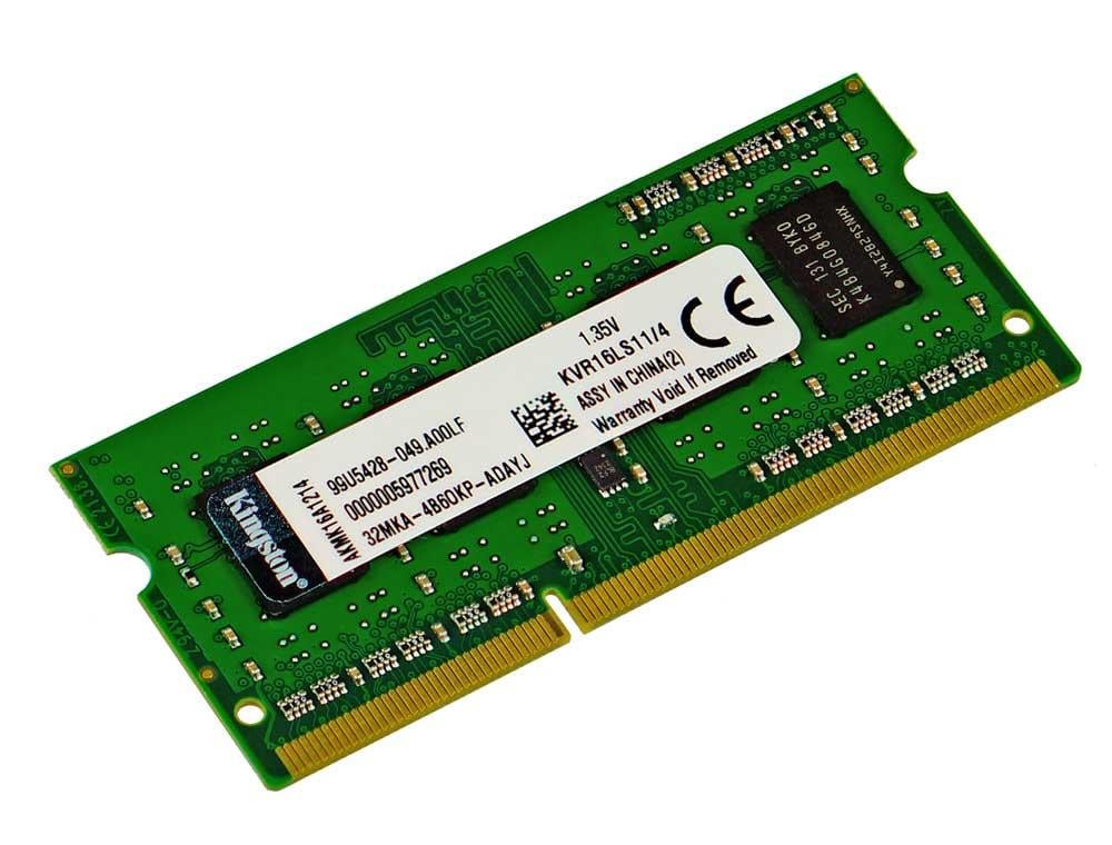 Оперативная память DDR3L 4Gb 1600MHz для ноутбука 1.35 v 4096MB SoDIMM PC3L-12800s 4 Гб ДДР3 KVR16LS11/4