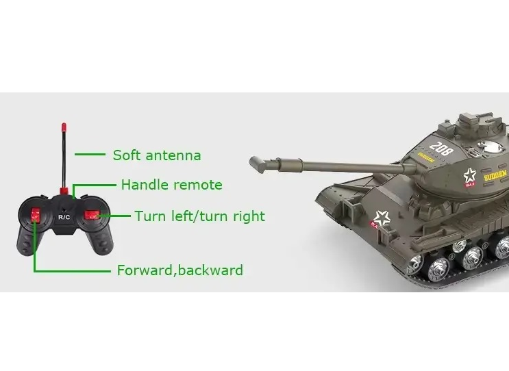 Танк на радиоуправлении AKX 529-6 звук аккумулятор 4,8V в коробке - фото 4 Танк на радиоуправлении AKX 529-6 звук аккумулятор 4,8V в коробке - фото 4