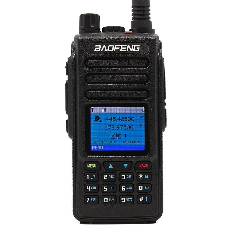 Рация цифровая стандарта DMR Baofeng DM-1702 гарнитура/ремешок 5 Вт 2200 мАч Черный