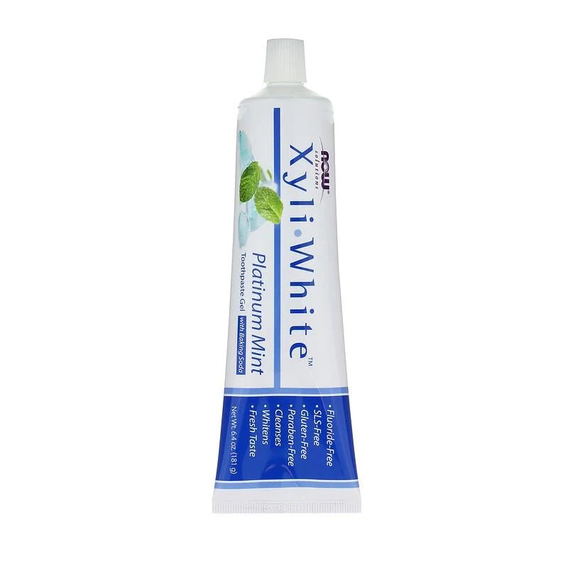 Зубная паста Now Foods Solutions XyliWhite Toothpaste Gel Platinum Mint 181 г