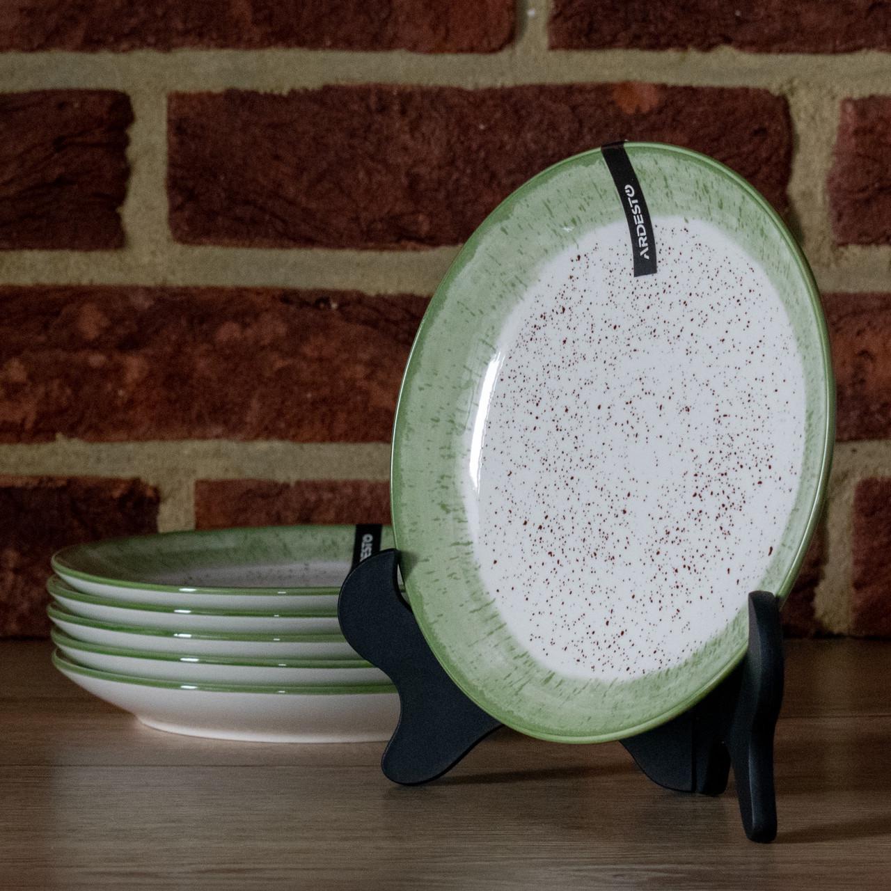 Сервиз Ardesto Siena SWG 27 Бело-Зеленый - фото 5 Сервиз Ardesto Siena SWG 27 Бело-Зеленый - фото 5