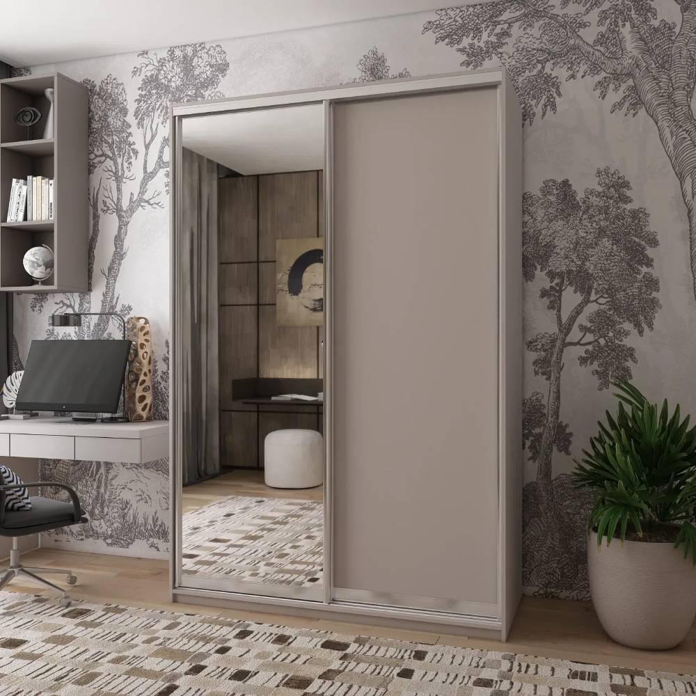 Шкаф-купе Doros Сити Лайт 1 ДСП/1 зеркало 150х45х225 см Кашемир (80736356)