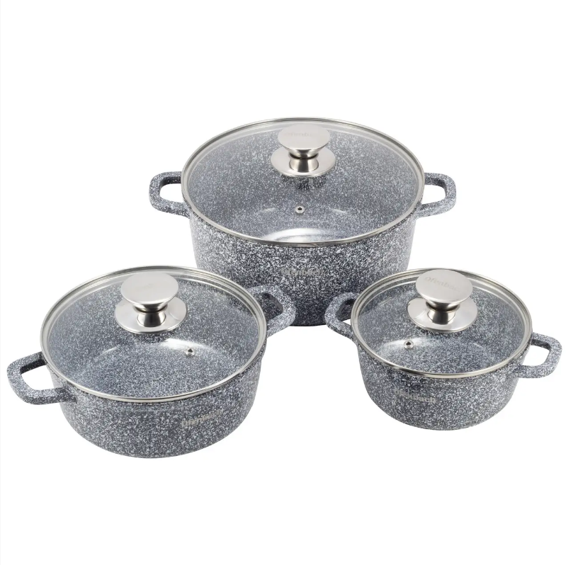 Набір посуду Ofenbach 7 пр. з прихватками 20/24/28 см KM-100506 (NA002427)