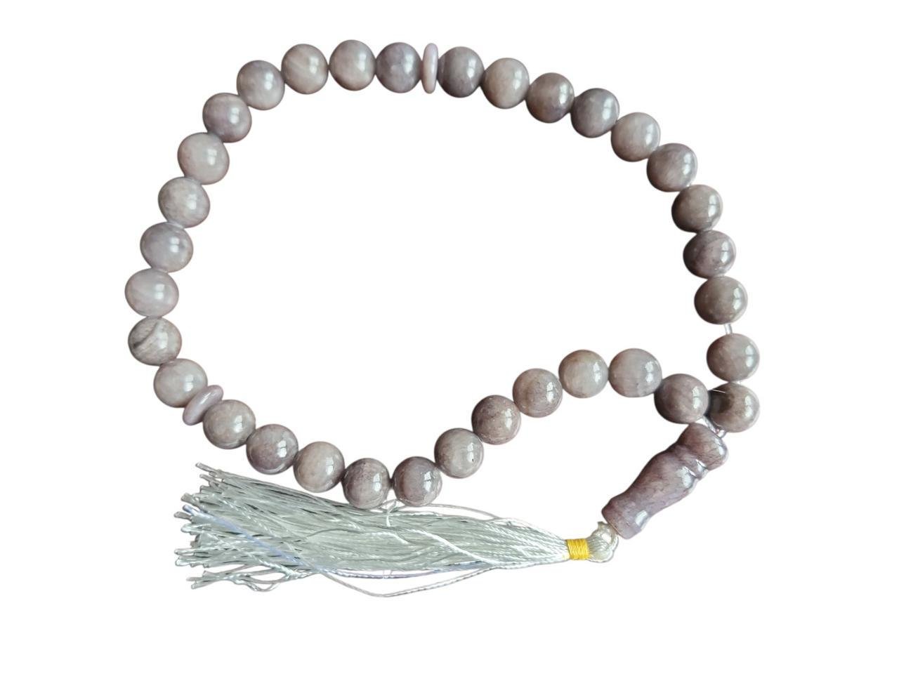 Чотки агат 33 намистини Сірий Чотки агат 33 намистини Сірий