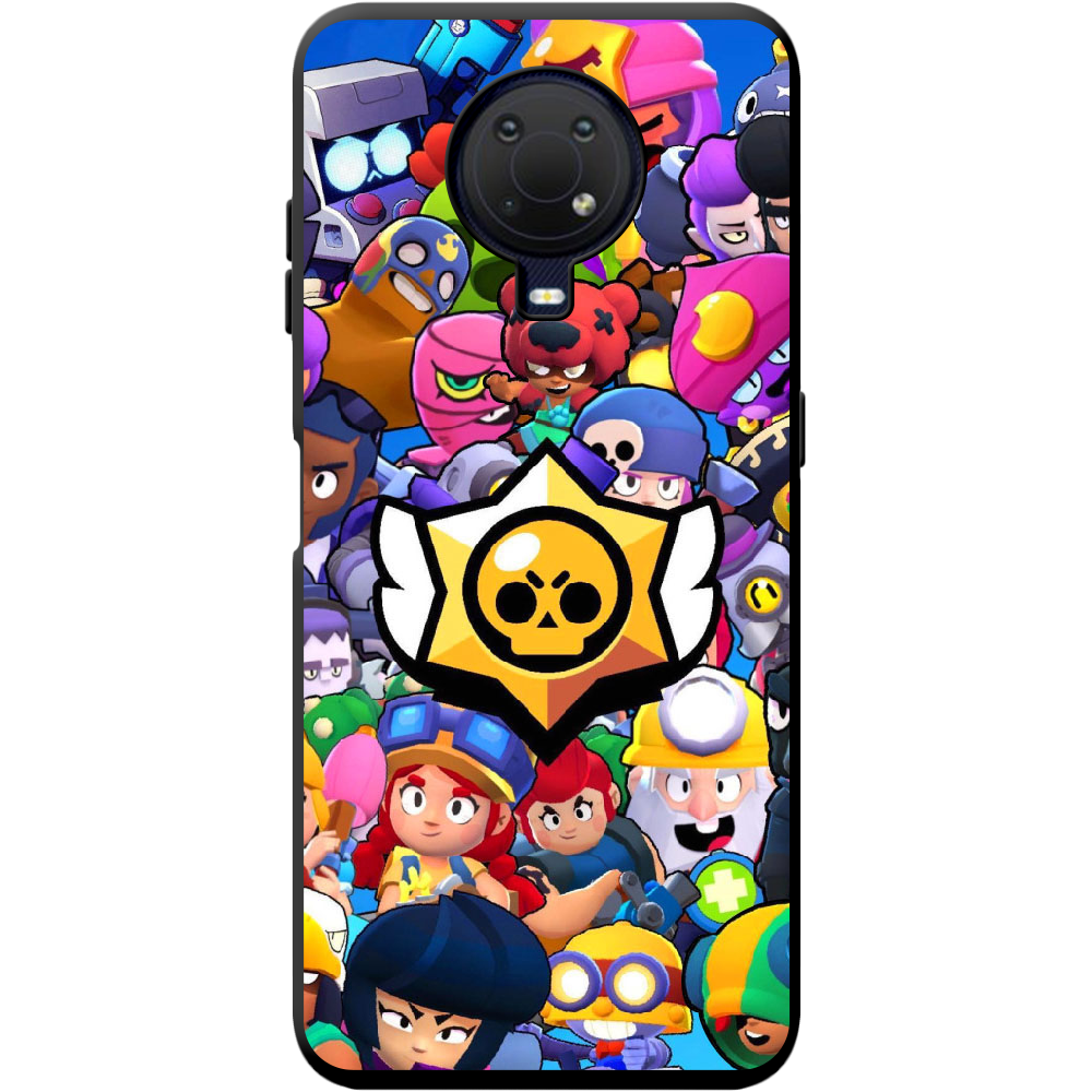 Чехол BoxFace Nokia G20 Brawl Stars Черный силикон (42373-up2389-42880)