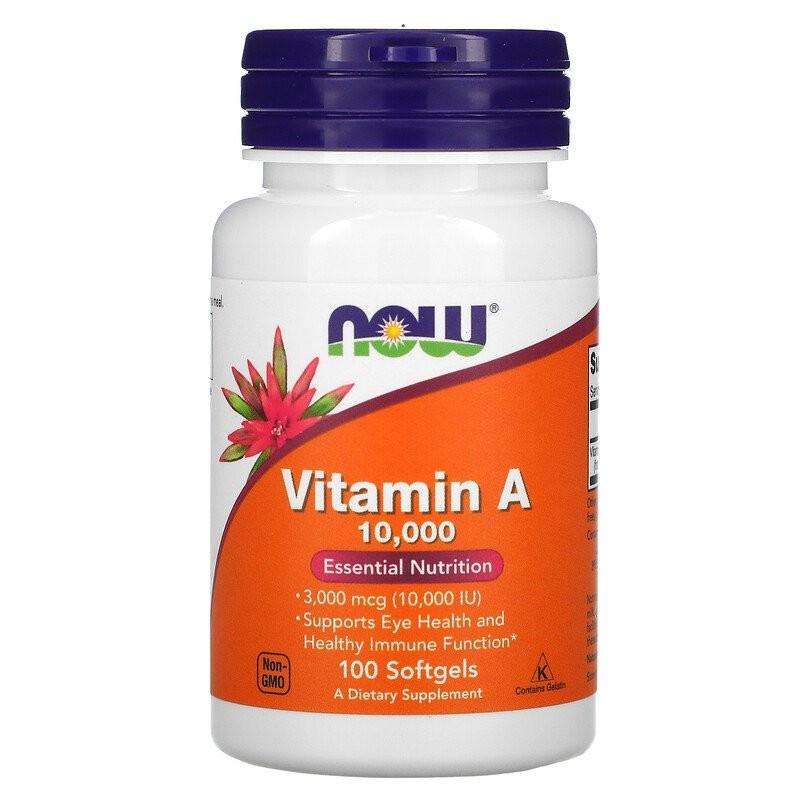 Витамины Now Foods Vitamin A 10,000 IU 100 капсул