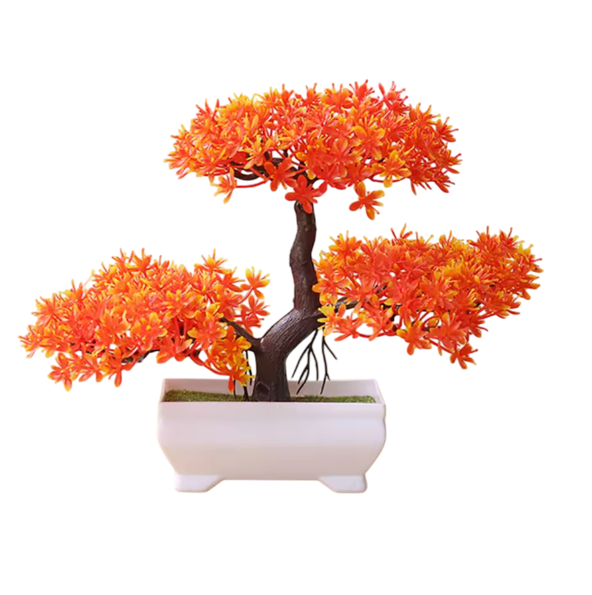 Бонсай штучний у горщику Sunset Glow Bonsai 26x19 см Помаранчевий (MK001052)