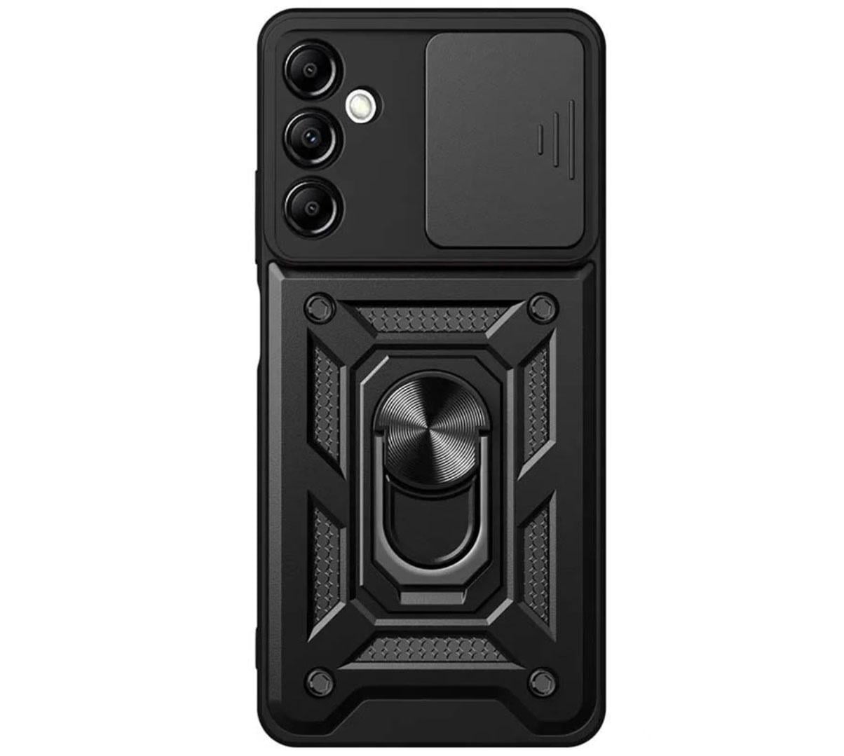 Чехол противоударный Primo Shockproof Samsung Galaxy S25 FE SM-S731 с подставкой и шторкой камеры Black (2828004220)