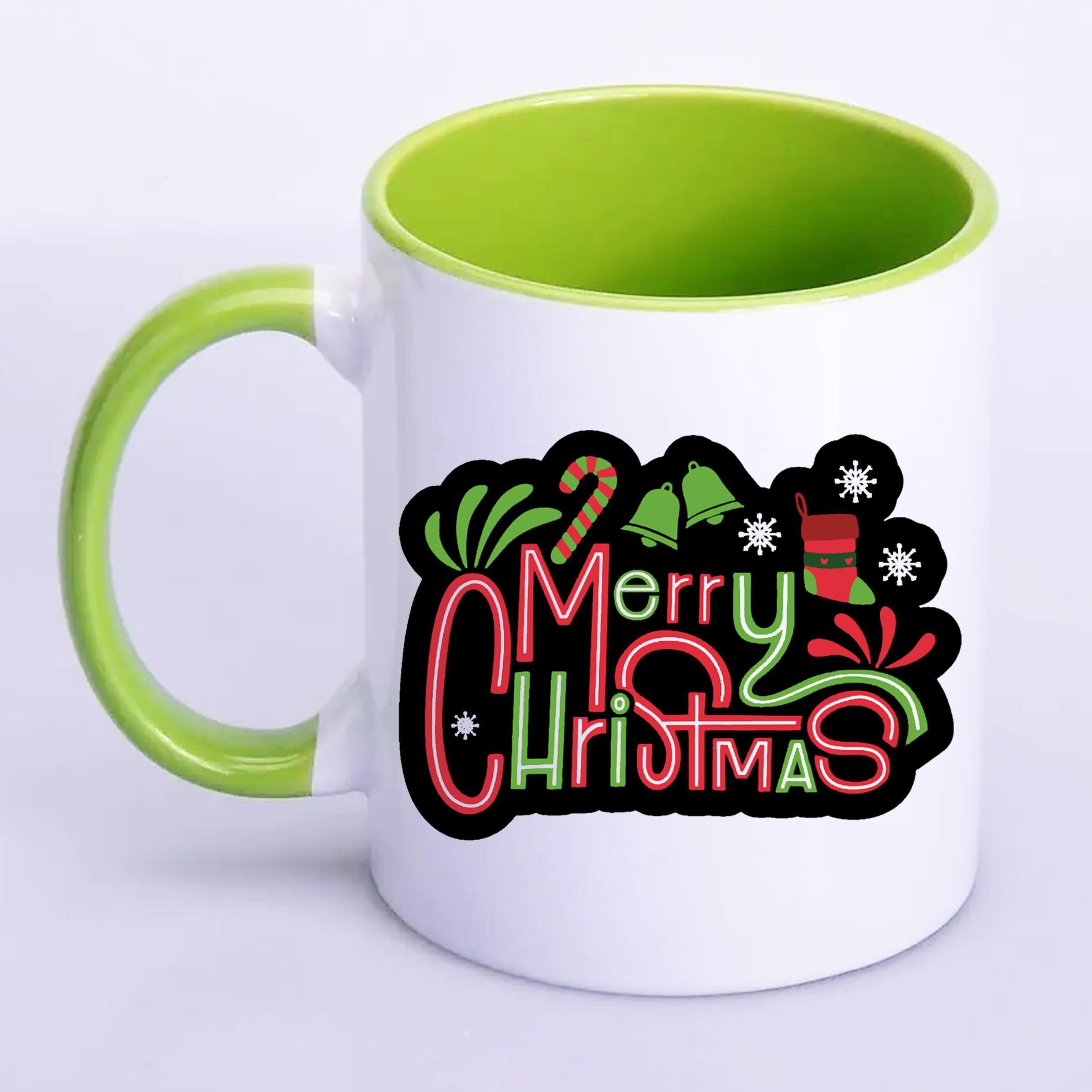 Чашка с печатью Marry Christmas 330 мл Салатовый (21132) Чашка с печатью Marry Christmas 330 мл Салатовый (21132)