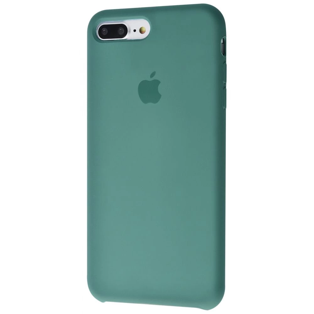 Силиконовый Чехол Накладка Silicone Case для iPhone 8 Plus/7 Plus Закрытый низ Pine Green