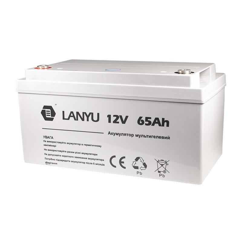 Акумулятор Lanyu 12-65 AH мультигелевий (TU-22826) - фото 2 Акумулятор Lanyu 12-65 AH мультигелевий (TU-22826) - фото 2