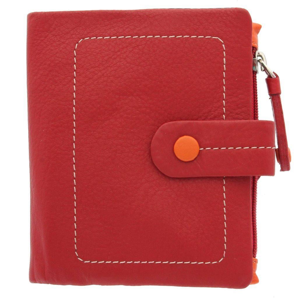 Кошелек женский кожаный Visconti M77 Mojito Red multi