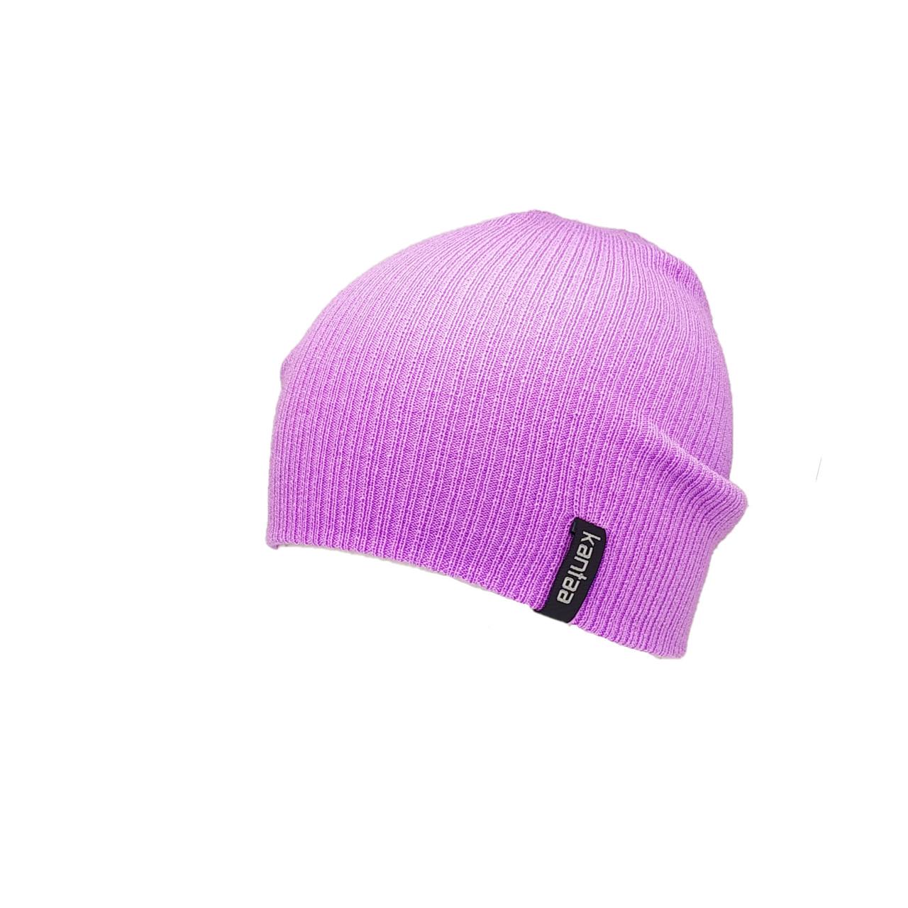 Вязаная шапка КАНТА MOD 3 размер универсальный 50-60 Сирень (OC-741)