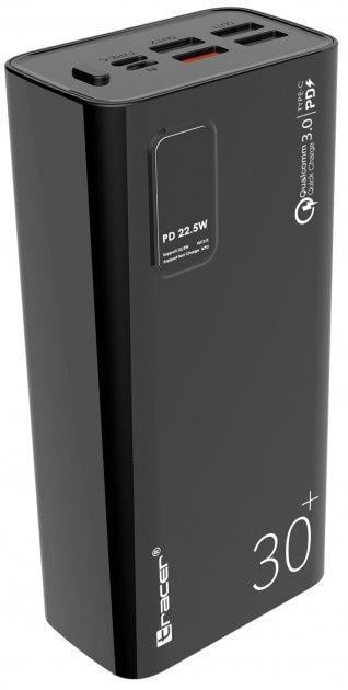 Портативний зарядний пристрій Tracer Magni 22,5W 30000 mAh QC3.0 PD