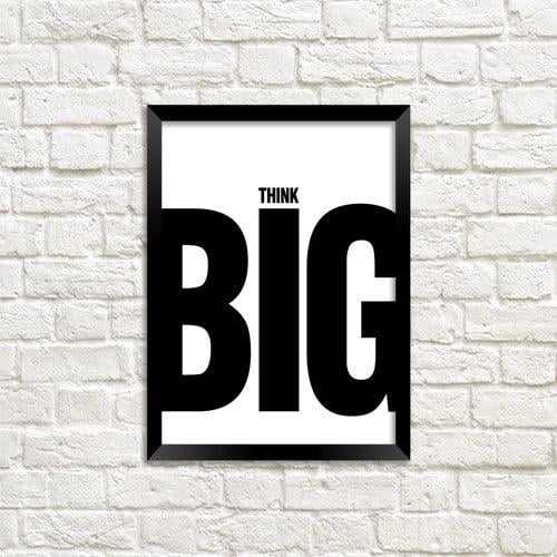 Постер в рамке Think big 30x42 см A3 (MT3_18A044)