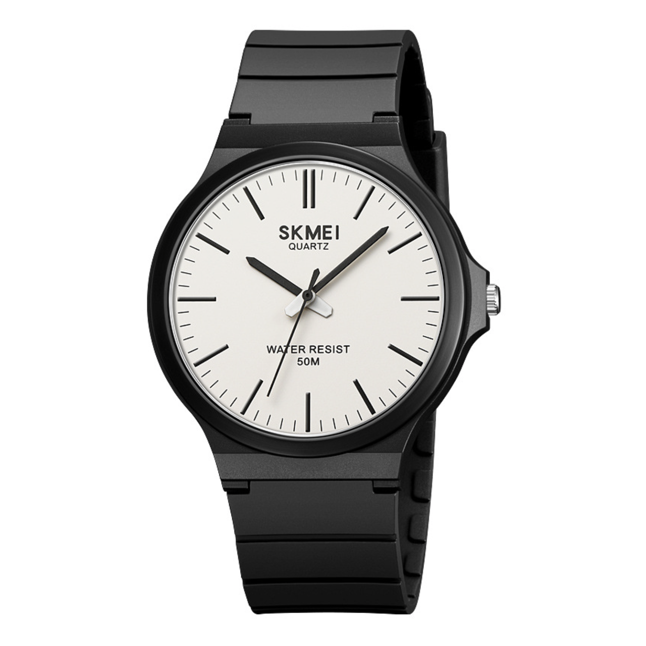 Часы мужские Skmei каучук Черный/Белый (z061-2) - фото 1 Часы мужские Skmei каучук Черный/Белый (z061-2) - фото 1