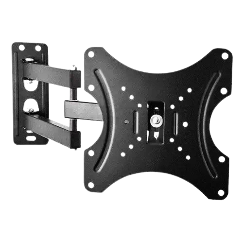 Кронштейн для телевізора на стіну похило-поворотний 14-42" до 10 кг Чорний (1855968969)
