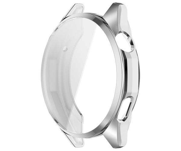 Чехол силиконовый для смарт-часов Huawei Watch GT 6 46mm с защитой на экран Серебряный Чехол силиконовый для смарт-часов Huawei Watch GT 6 46mm с защитой на экран Серебряный