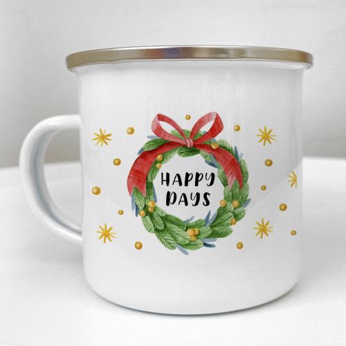 Кружка металлическая Camper "Happy days" 250 мл (KRM_23S086)