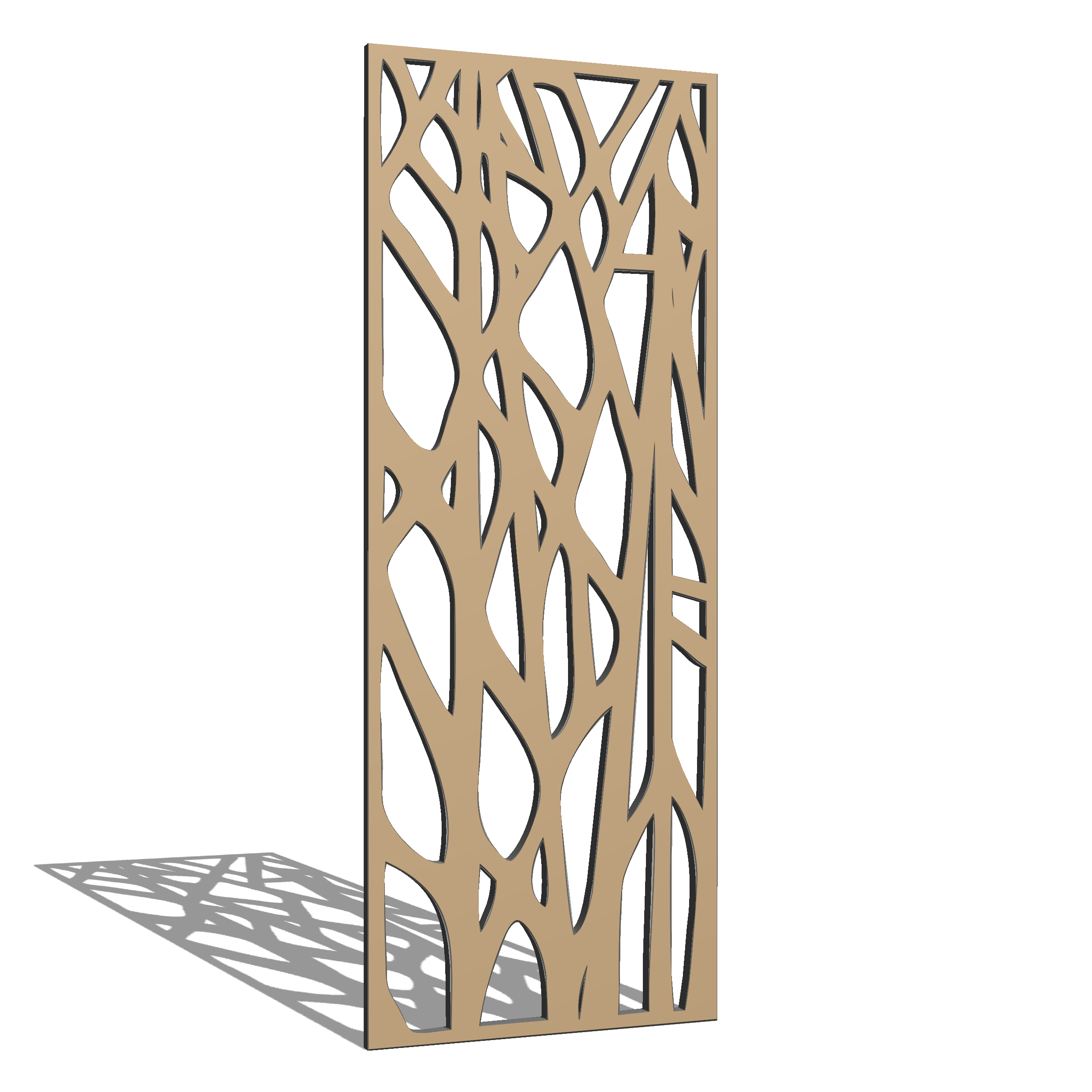 Перегородка резная ALEDRO SR 4 под покраску 2500х950x10 мм (29492843)