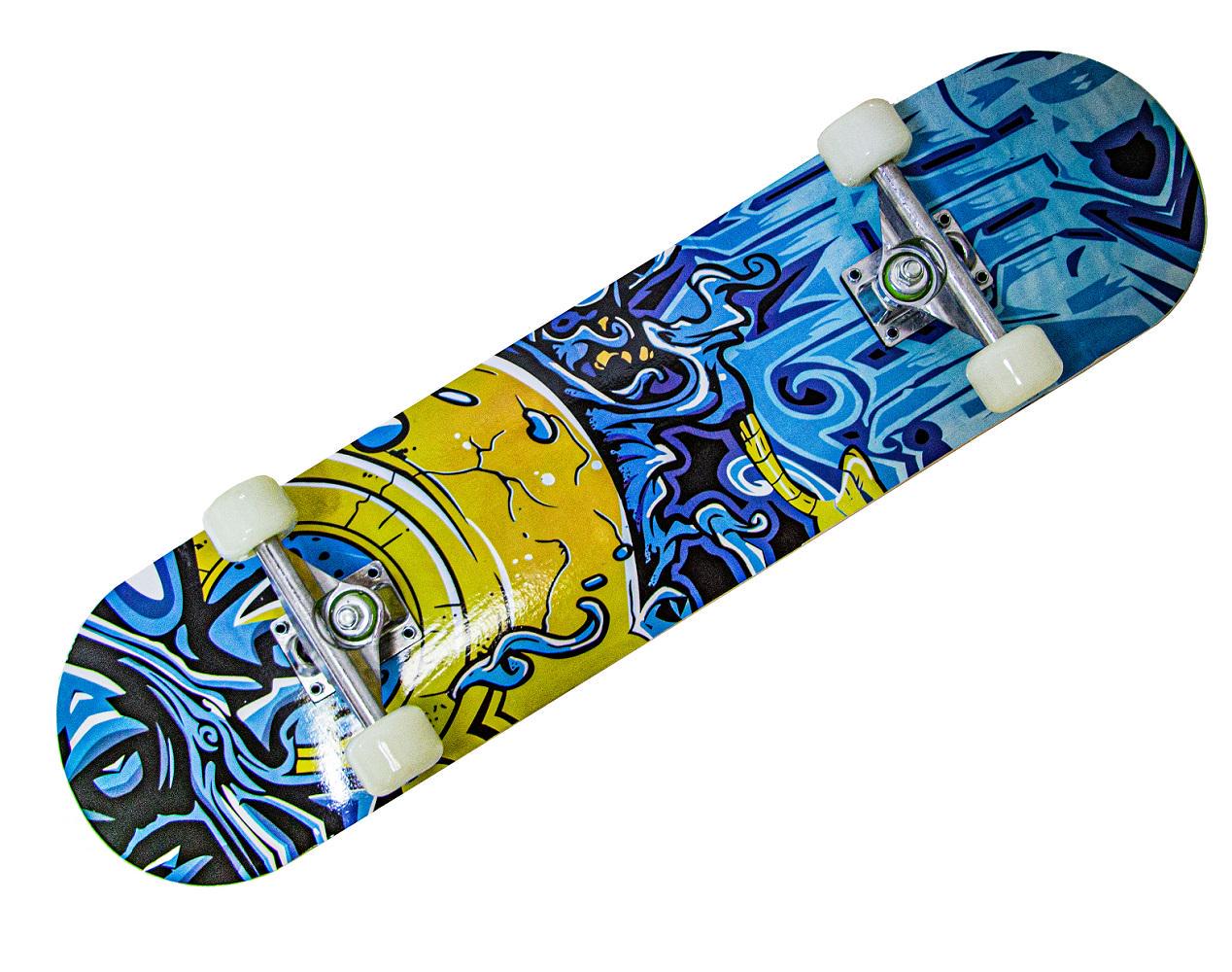 Скейтборд деревянный Graffiti Blue (857814238) Скейтборд деревянный Graffiti Blue (857814238)