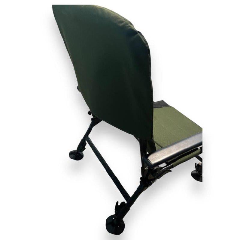 Стілець рибальський розкладний Модель-1 з підлокітниками та регульованими ніжками (8354-1) - фото 9