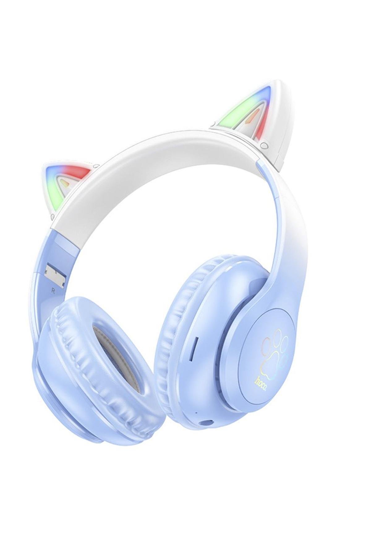 Навушники бездротові повнорозмірні Hoco W42 Cat Ear з підсвічуванням (SKT001018535)