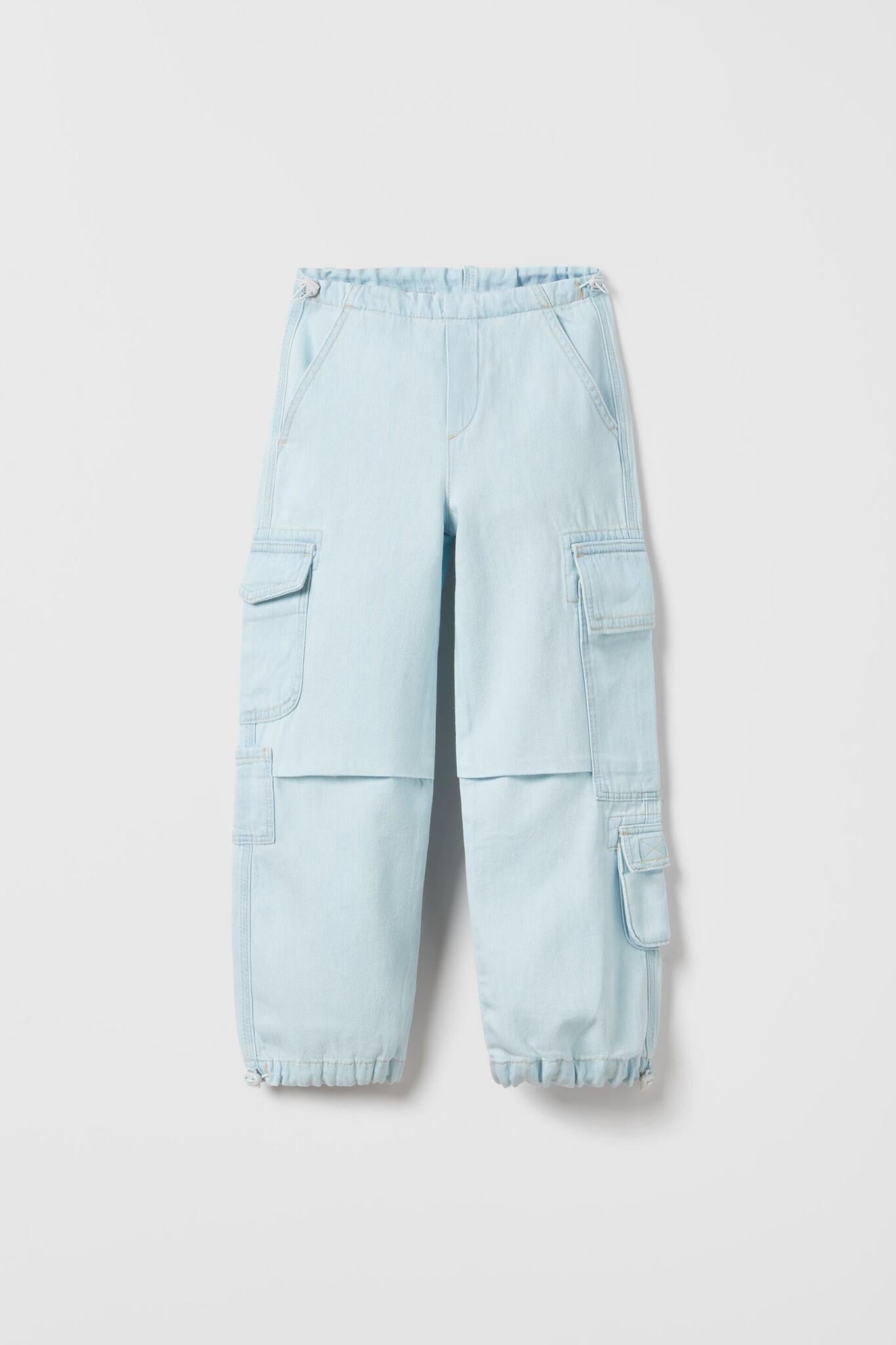 Джинсы карго для девочки Zara 164 см Голубой (1889630406) Джинсы карго для девочки Zara 164 см Голубой (1889630406)