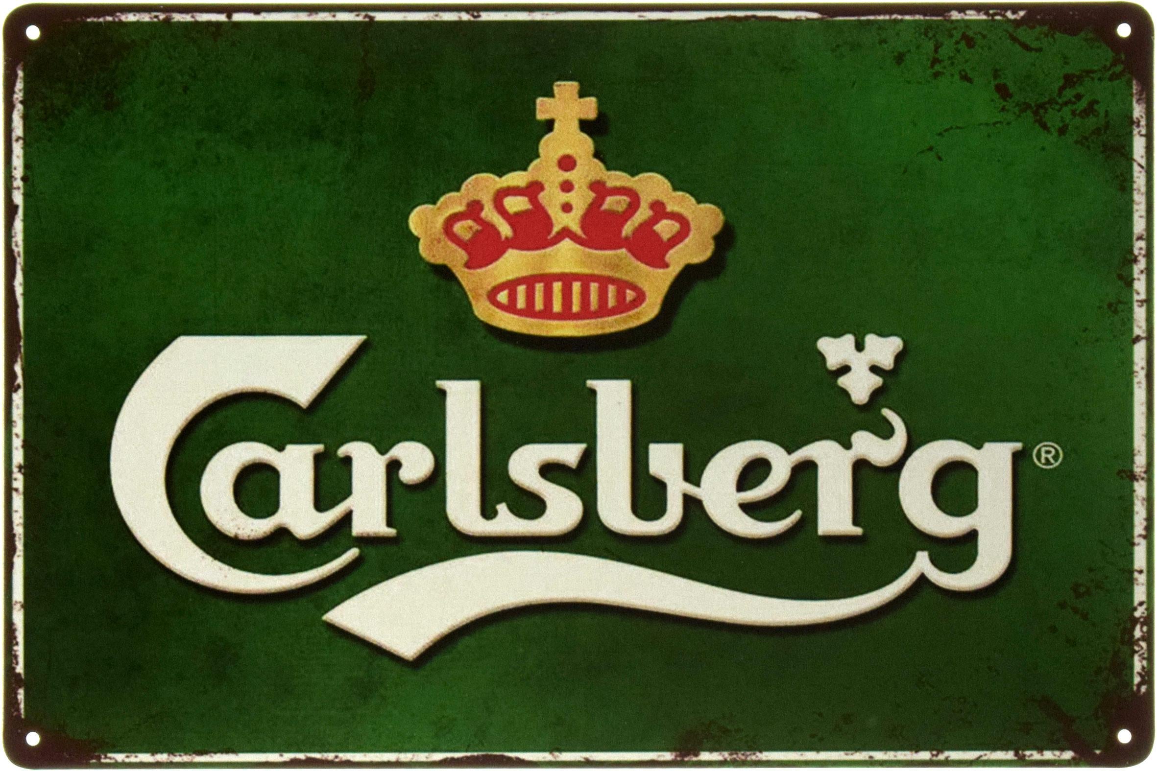 Табличка металлическая Карлсберг/Carlsberg Green 20x30 см