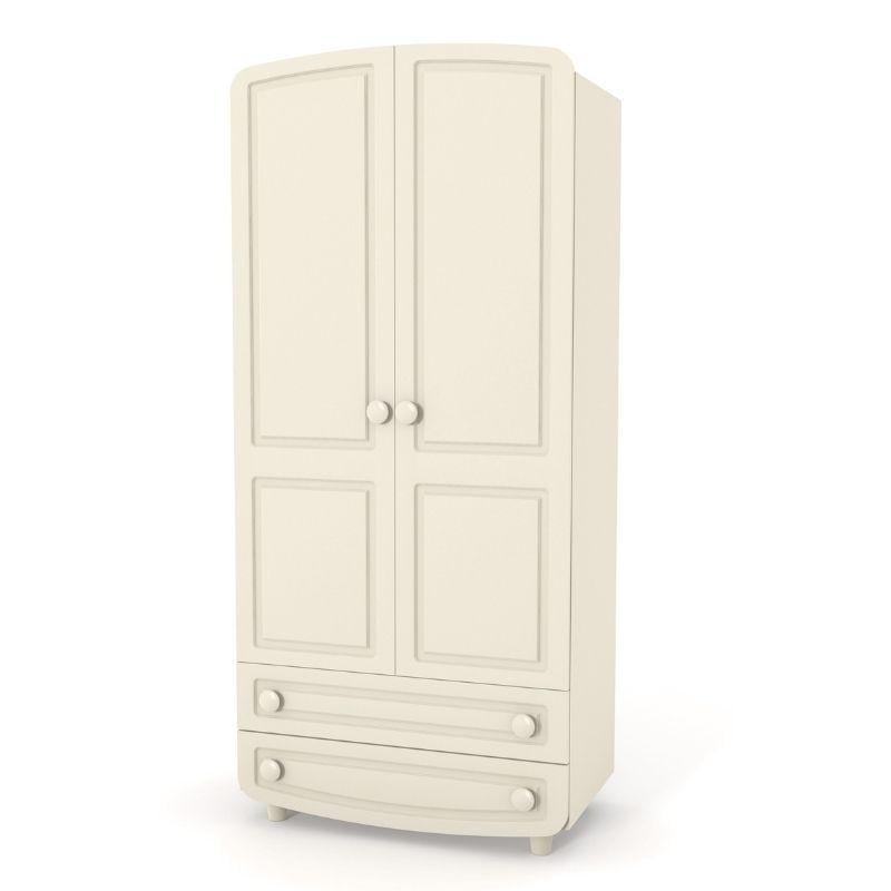 Шкаф распашной Верес №1 филёнка из ДСП и МДФ Слоновая кость (38.3.2.04)