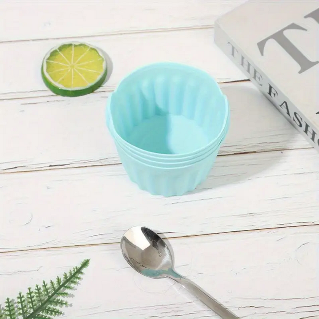 Форма силіконова для варіння яєць пашот 3 шт. Синій (WER-917) - фото 4